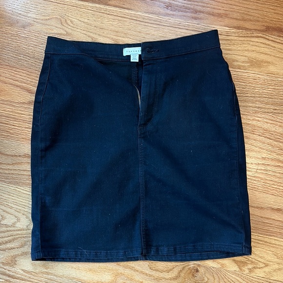 Black denim skirt from Topshop - Picture 1 of 4